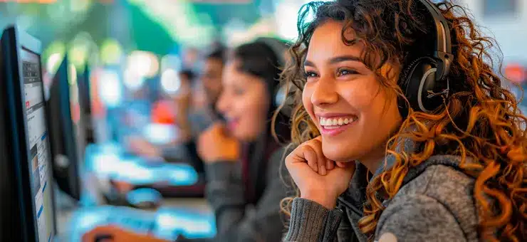customer support agent working in BPO services helping U.S. companies scale operations efficiently